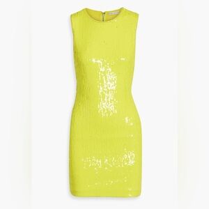 Alice + Olivia Delora Sequined Stretch-Tulle Mini Dress